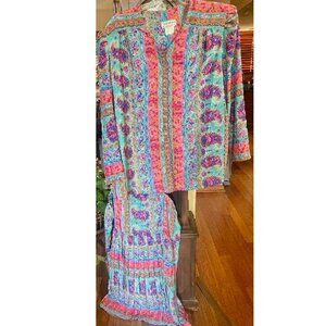 Tracy Richards Vintage Top Skirt Size 22 Women’s Petite Paisley
